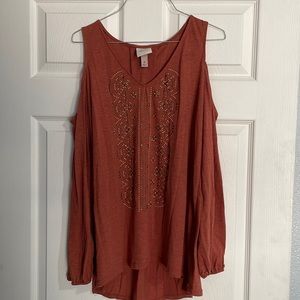 Cold shoulder top